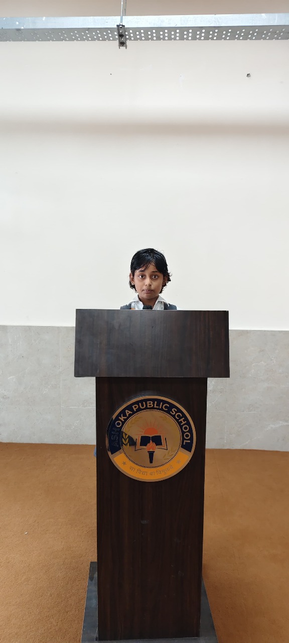 Sloka enchanting activity by senior students of ASHOKA PUBLIC SCHOOL, JAMUI, BIHAR