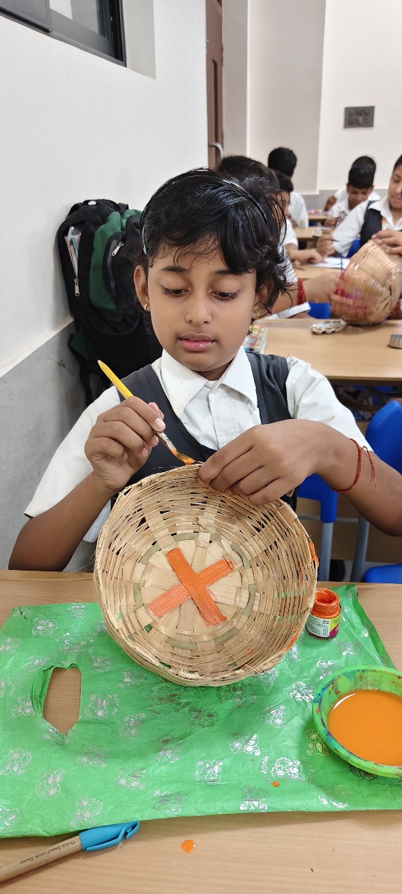 Creative hands at work! Ashokan brings tradition to life with the bamboo basket and button craft activities! - 2025